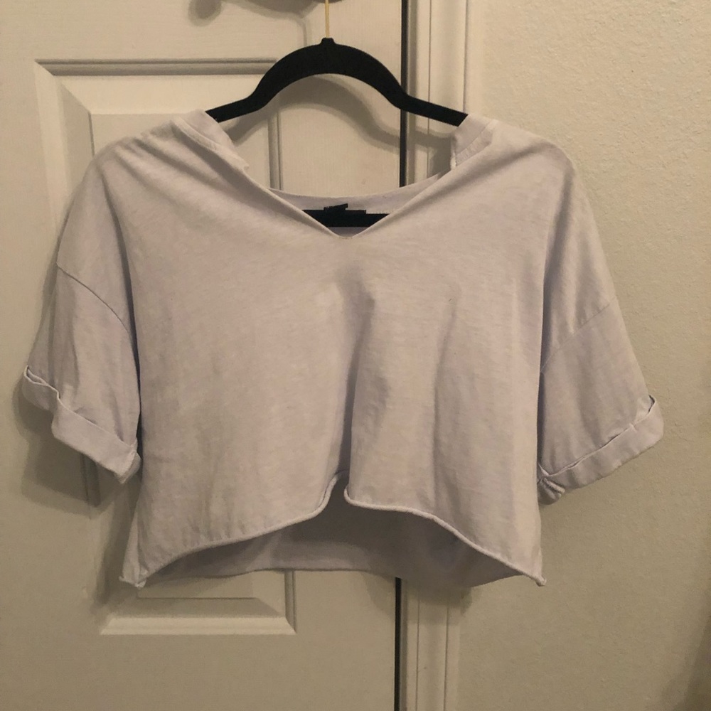 Crop top baby blue
